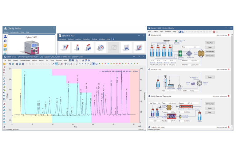 Clarity Chromatography System Control & Data Handling Sykam